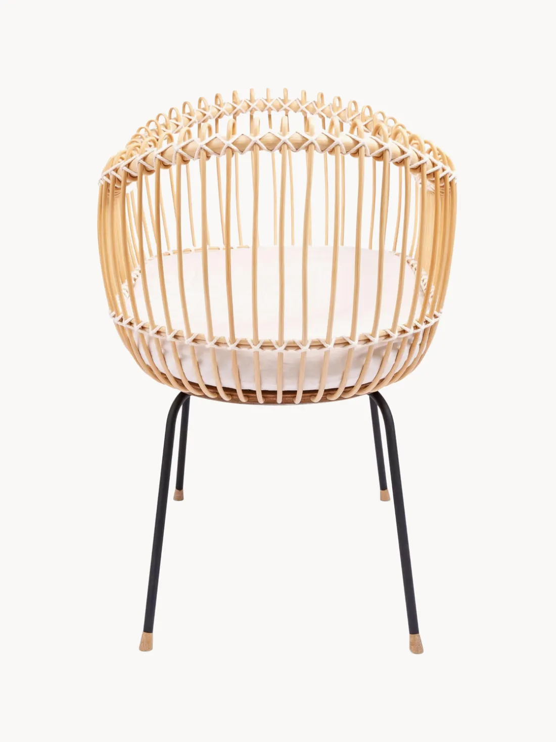 Cuna artesanal de ratán Lola