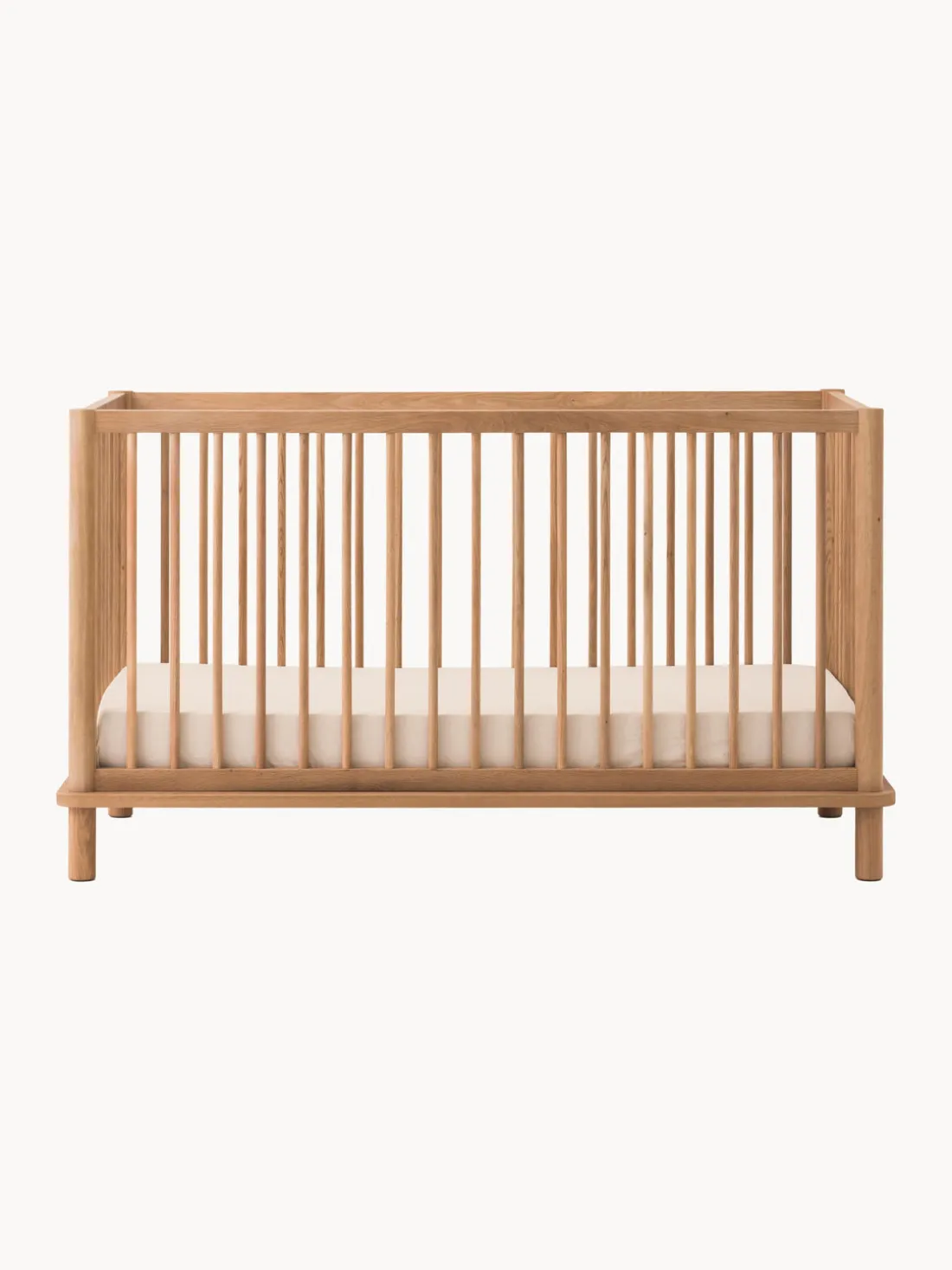Cuna cama infantil extensible de madera de roble Latitude, 70 x 140 cm
