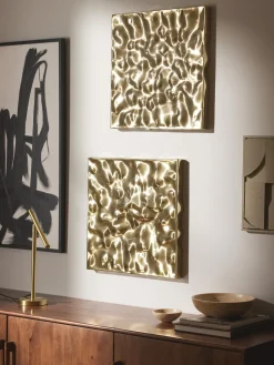 Decoraciones de pared martillada Splash, 2 uds.