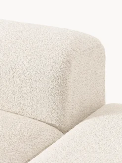 Diván modular de borreguillo bouclé con reposapiés Natalie