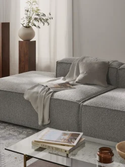 Diván modular en tejido bouclé Lennon