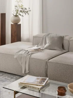 Diván modular en tejido bouclé Lennon