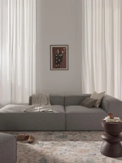 Diván modular en tejido bouclé Lennon