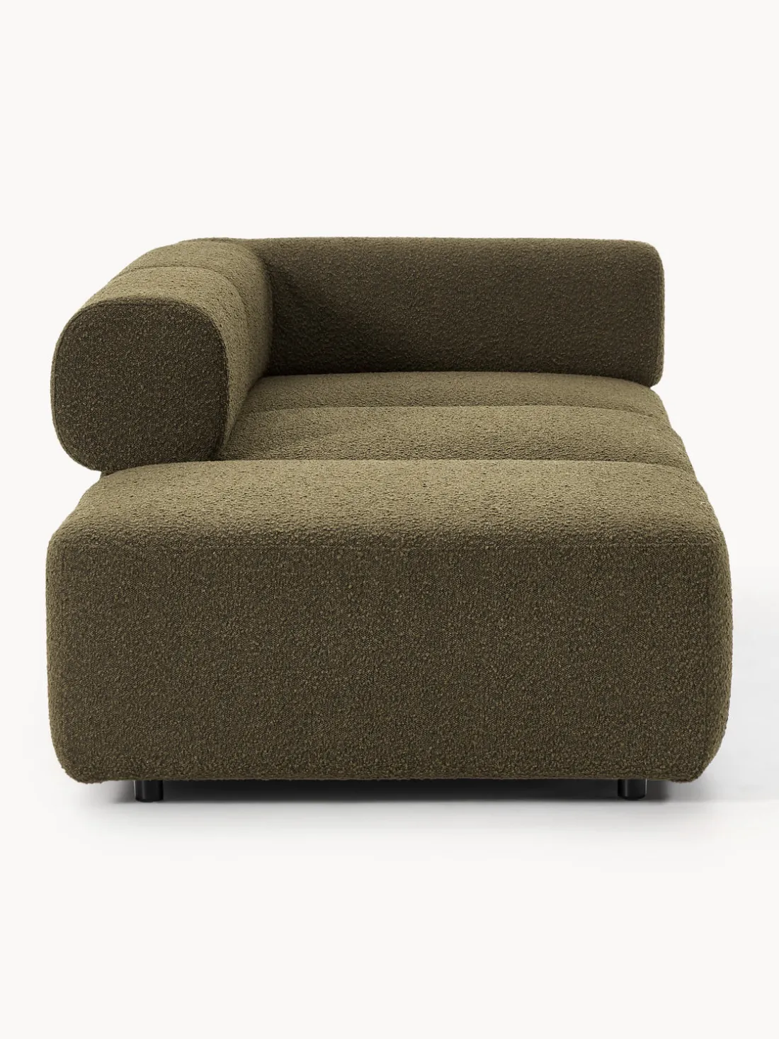 Diván modular en tejido bouclé Anton