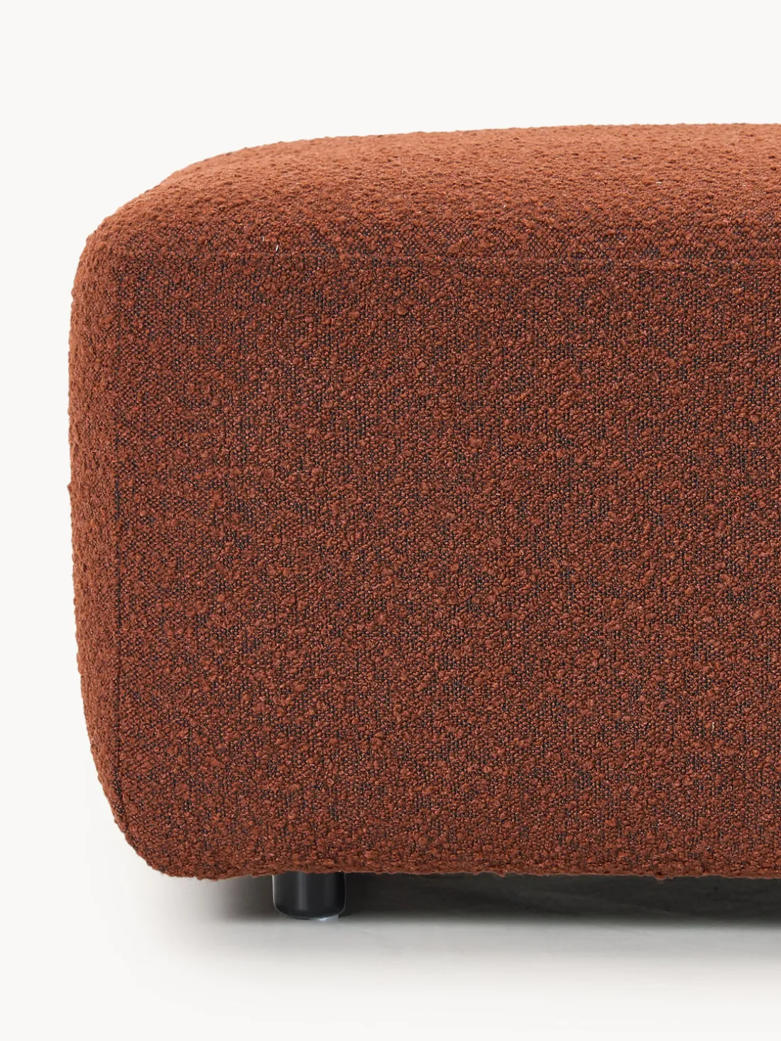 Diván modular en tejido bouclé Anton