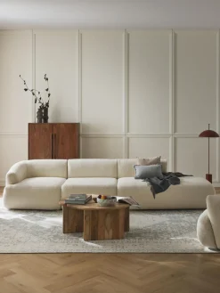 Diván modular grande de borreguillo Sofia