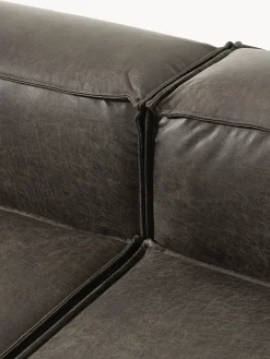 Diván modular grande de cuero reciclado Lennon