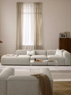 Diván modular grande de mezcla de lino Lennon