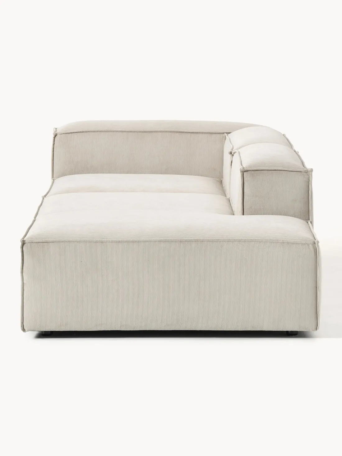 Diván modular grande de pana Lennon