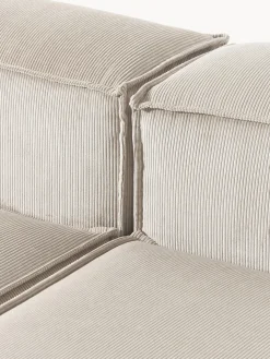 Diván modular grande de pana Lennon