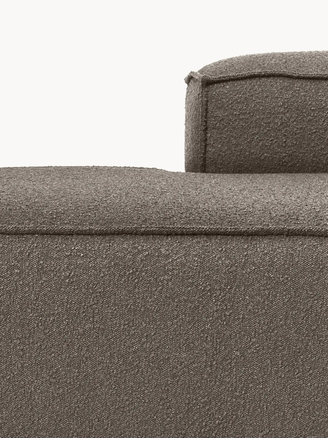 Diván modular grande en tejido bouclé Lennon