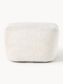 Diván puf de borreguillo bouclé Wolke