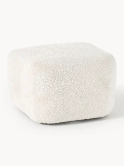 Diván puf de borreguillo bouclé Wolke
