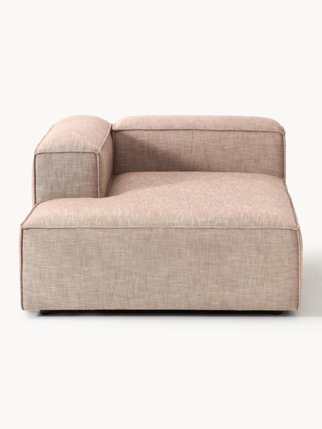 Diván rinconero modular de mezcla de lino Lennon