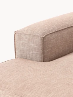 Diván rinconero modular de mezcla de lino Lennon