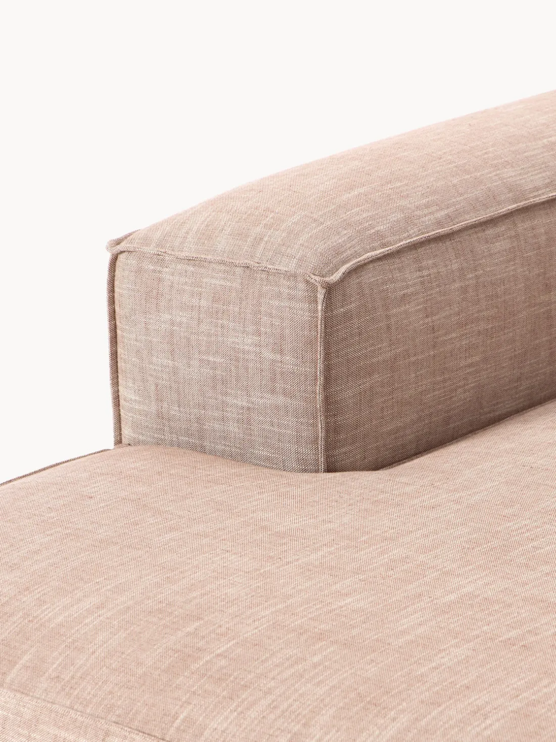 Diván rinconero modular de mezcla de lino Lennon