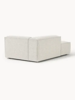 Diván rinconero modular en tejido bouclé Lennon