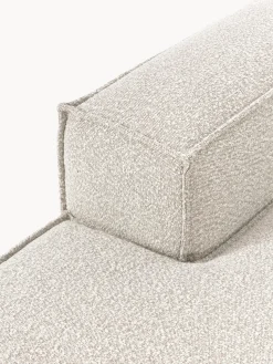 Diván rinconero modular en tejido bouclé Lennon