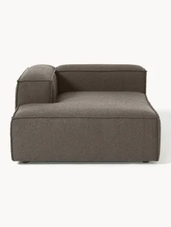 Diván rinconero modular en tejido bouclé Lennon
