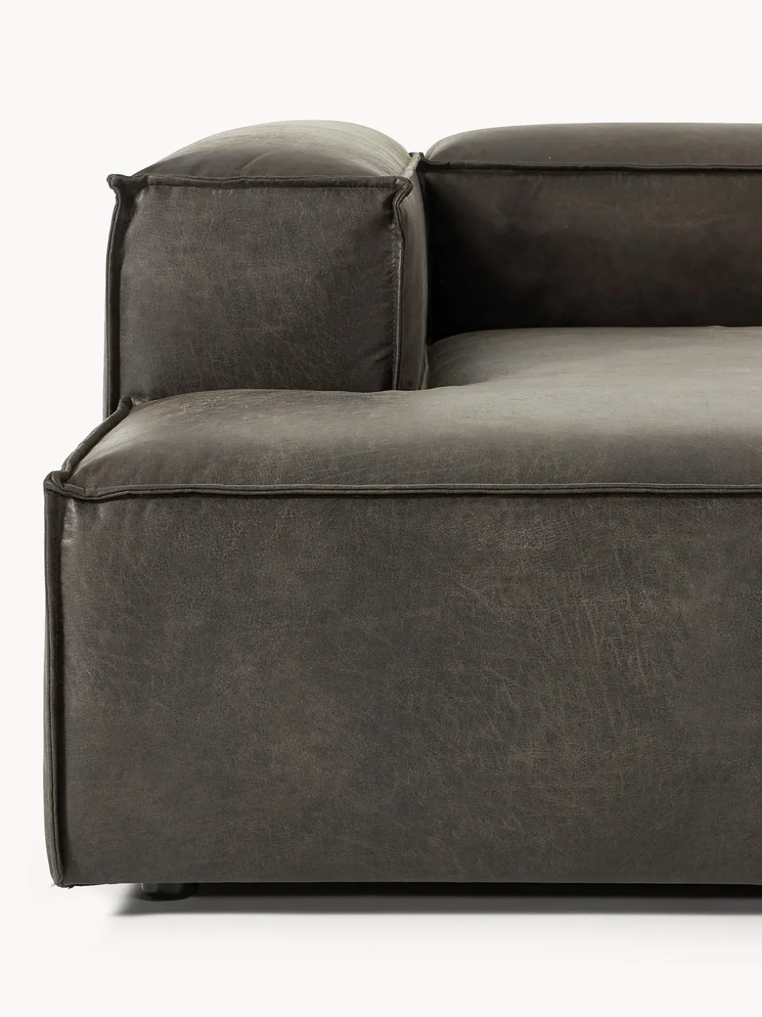 Diván sofá de cuero reciclado Lennon