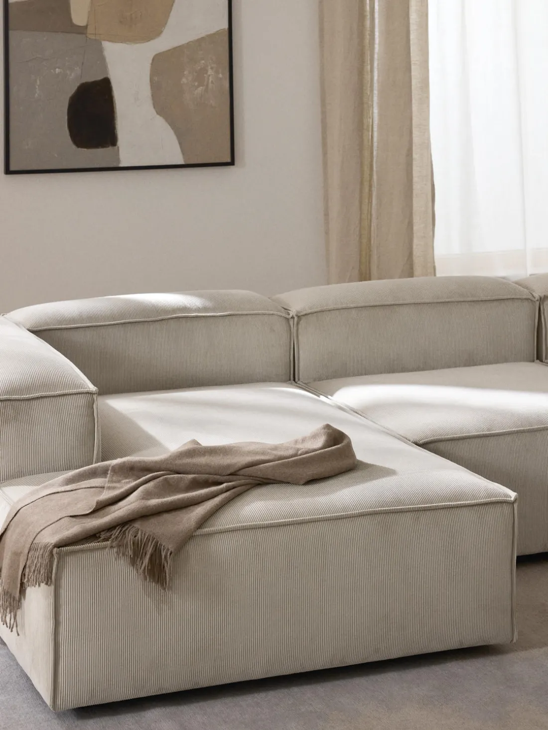 Diván sofá de pana Lennon