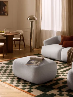 Diván sofá en tejido bouclé Sofia