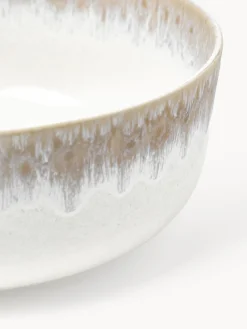 Ensaladera artesanal con esmalte reactivo Danza