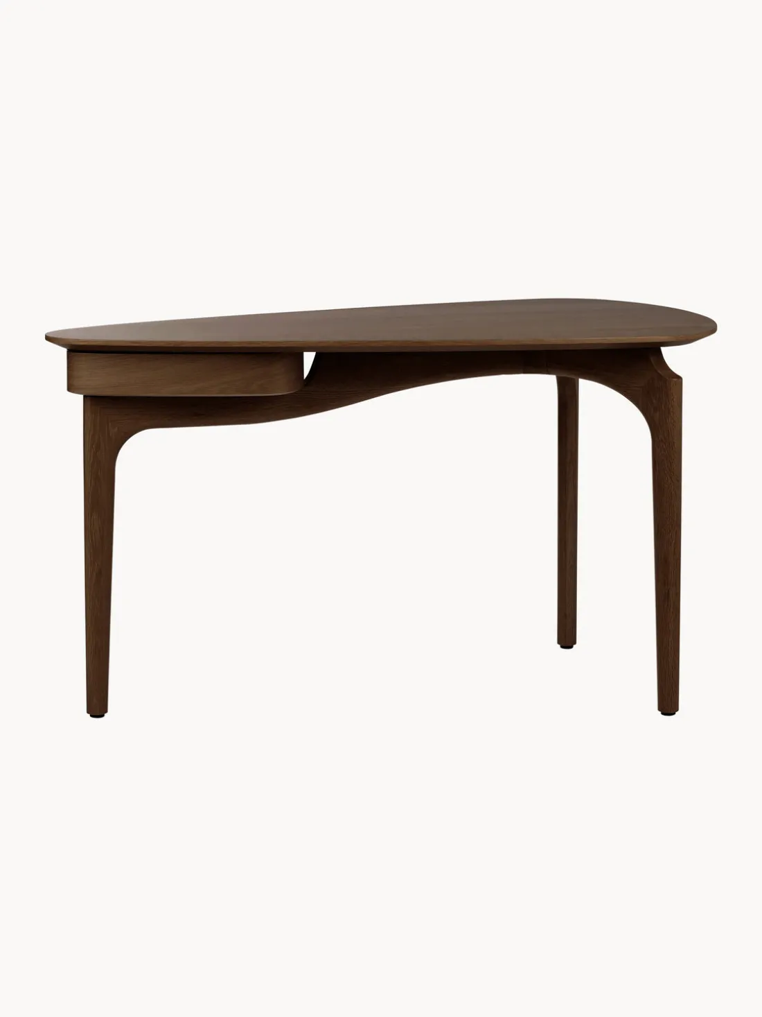 Escritorio de madera de roble con cajón Duende