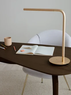 Escritorio de madera de roble con cajón Duende