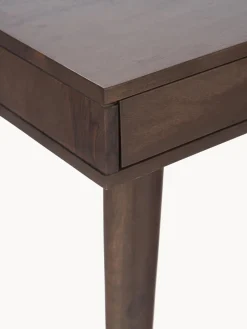 Escritorio de madera maciza con cajón Tova