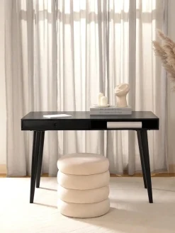 Escritorio de madera maciza con cajón Tova