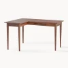 Escritorio esquinero de madera de mango Paul