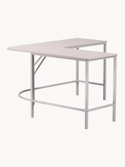 Escritorio esquinero de madera y metal Mike