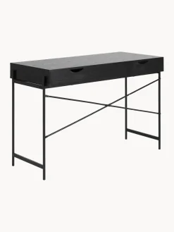 Escritorio estrecho de madera Angus