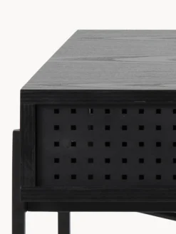 Escritorio estrecho de madera Angus