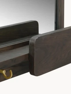 Espejo de pared con estante de madera de roble Inverness
