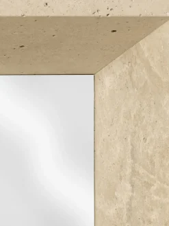 Espejo de pared de travertino Lancet