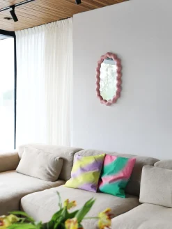 Espejo de pared ovalado Zigzag