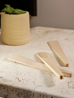 Espátula de madera de haya Singles