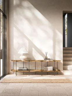 Estantería baja de madera Renee