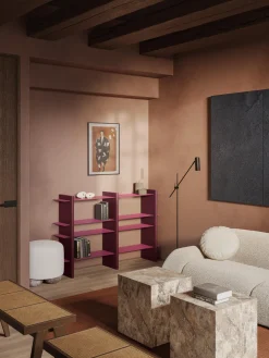 Estantería con elementos de metal Rami