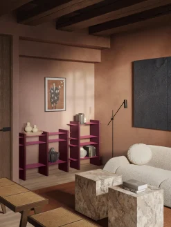 Estantería con elementos de metal Rami