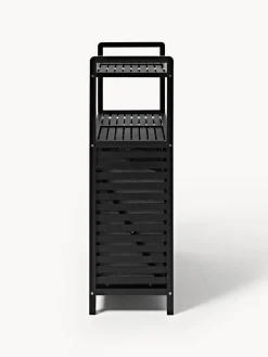 Estantería de baño de bambú con cestos de ropa Kit