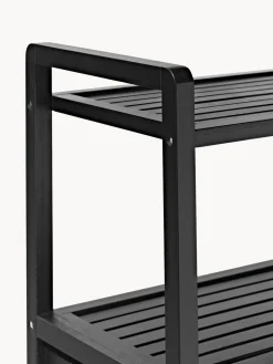 Estantería de baño de bambú con cestos de ropa Kit