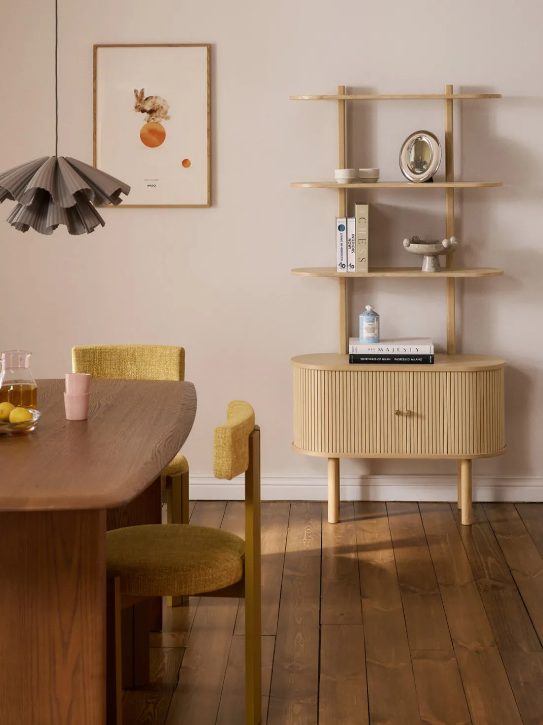 Estantería pequeña con frente acanalado Calary