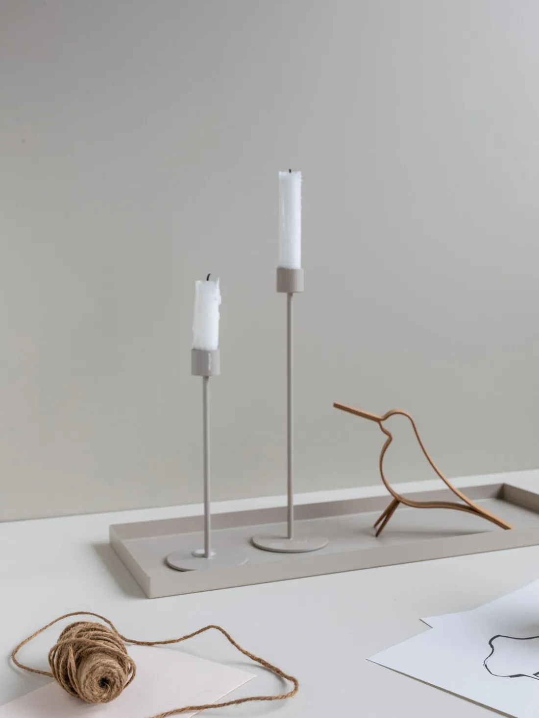 Figura decorativa artesanal pájaro Woody