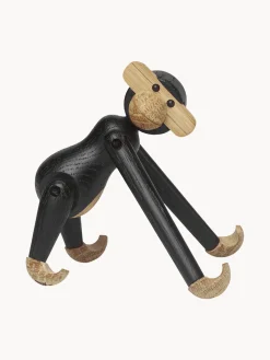 Figura decorativa de madera de roble Monkey