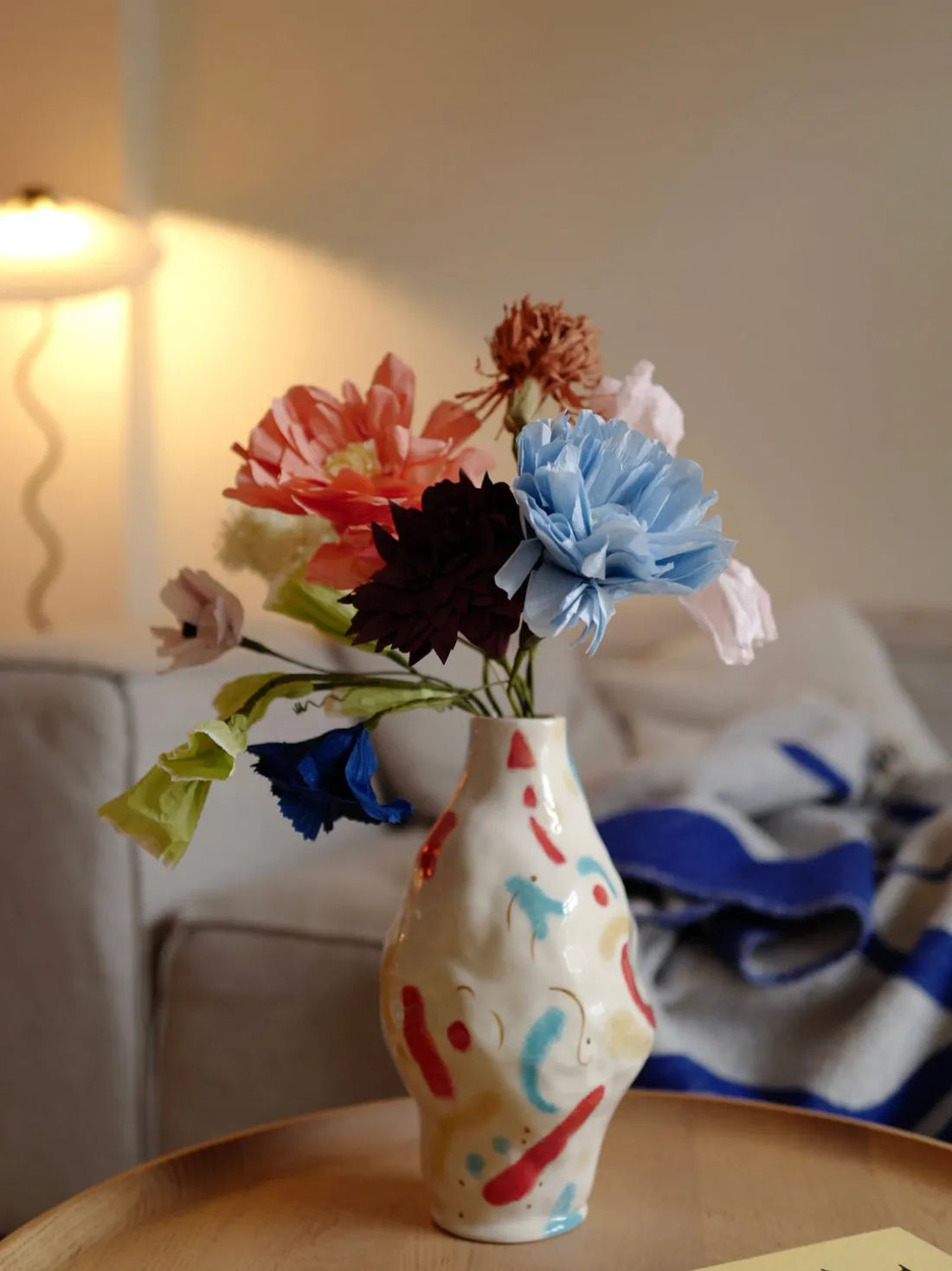 Flor artificial artesanal Grand Peony