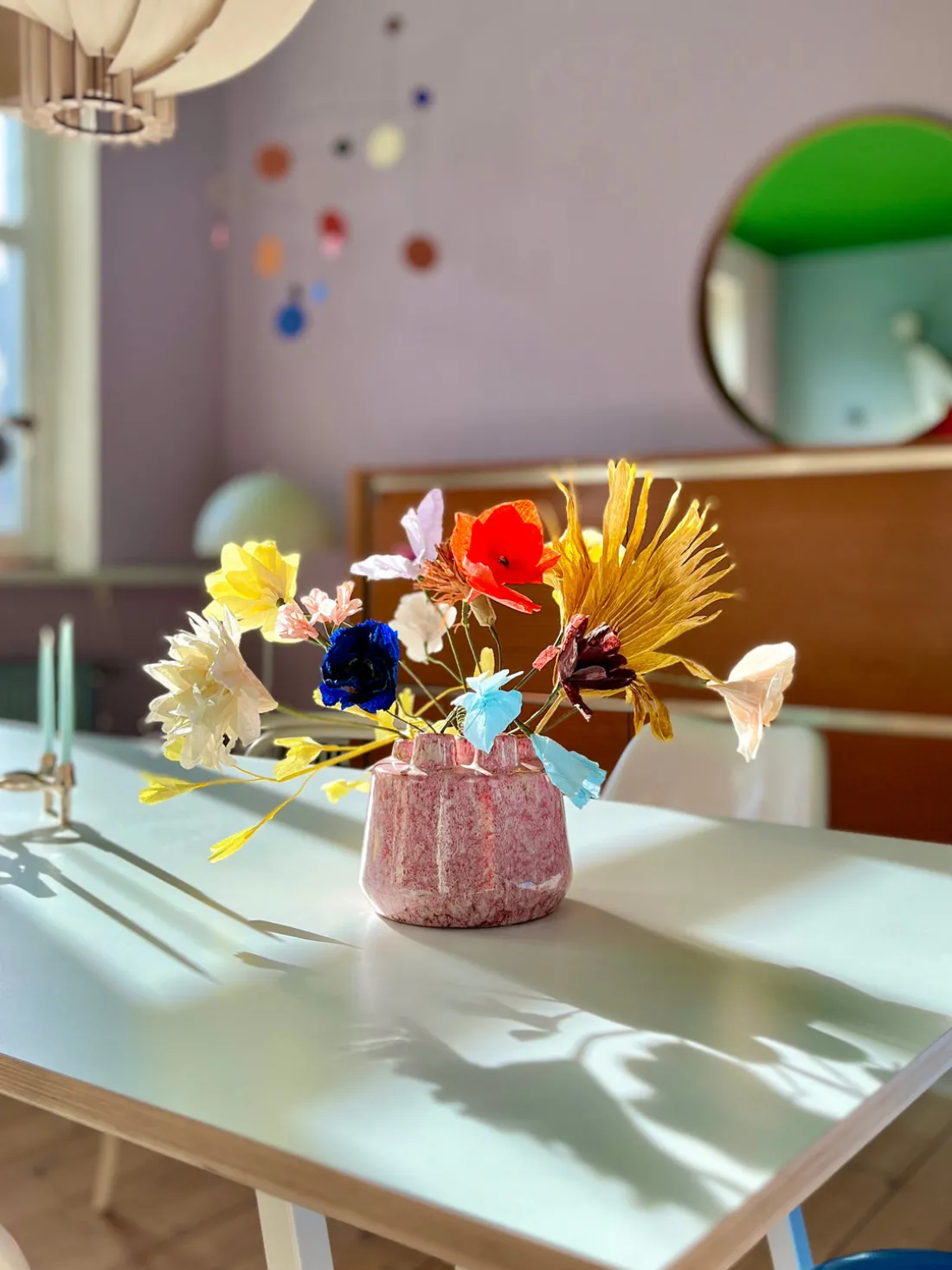 Flor artificial artesanal Grand Dahlia