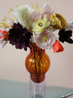 Flor artificial artesanal Ice Poppy